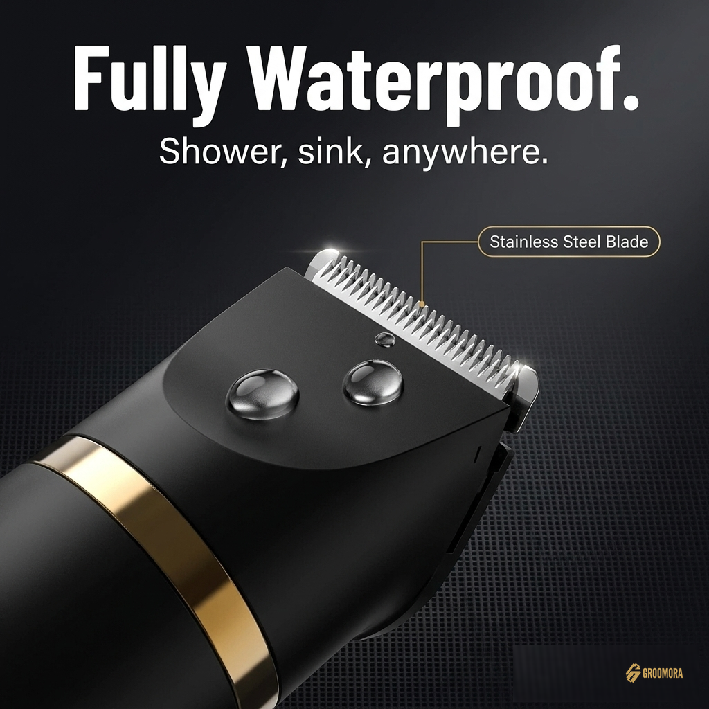 Groomora fully waterproof stainless steel blade