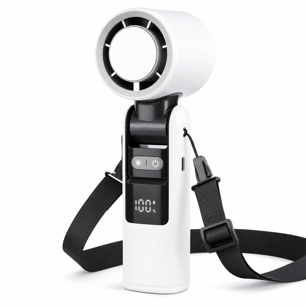 Favonia cooling fan, white background, product photo