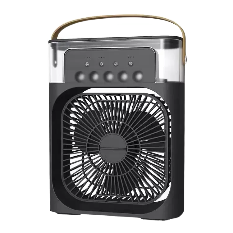 Favonia Mist Breeze fan, black, blank white background product photo